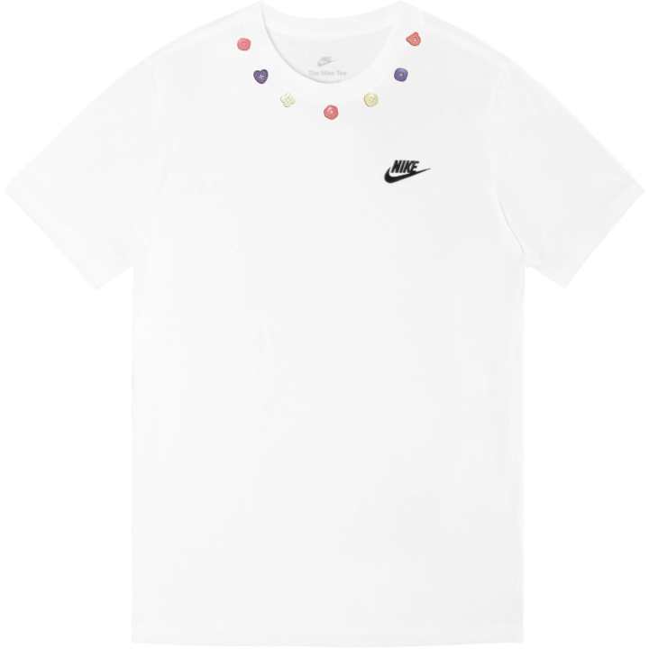 Nike Nike T Shirts Unisex White Crew Neck Thin Straight Fit