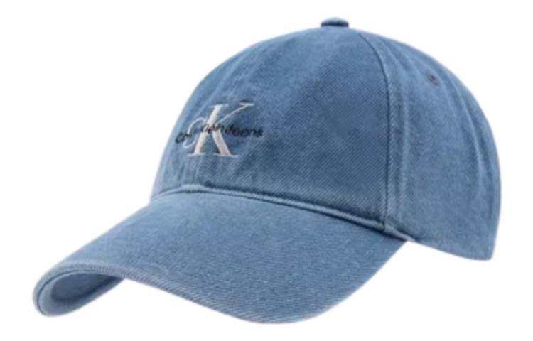 CALVIN KLEIN Cotton Baseball Caps Unisex Blue