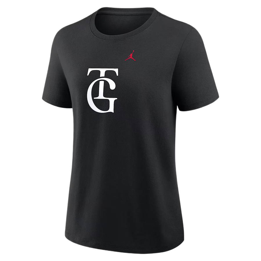 Jordan Jordan T Shirts Women's Black Crew Neck Moderate