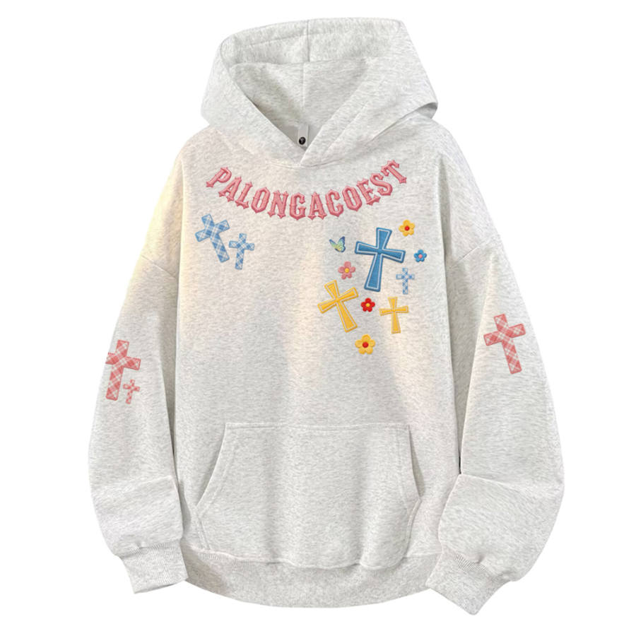PAL ONGACO Sweatshirts Unisex Hooded Non Detachable Moderate Straight Fit