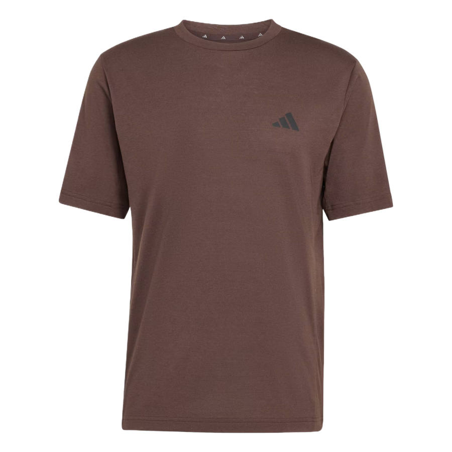 Adidas Adidas ESSENTIALS T Shirts Men's Aurora Coffee Crew Neck Moderate