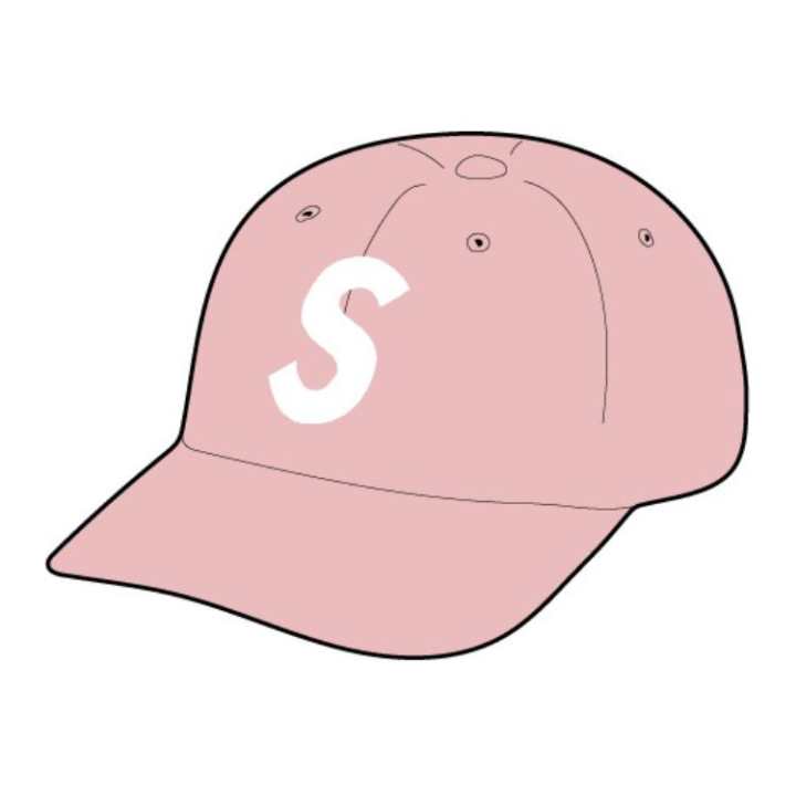 Supreme Supreme Cotton Seersucker Baseball Caps Unisex Pink