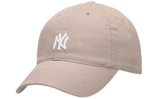 MLB Cotton Baseball Caps CP77 Unisex Taupe