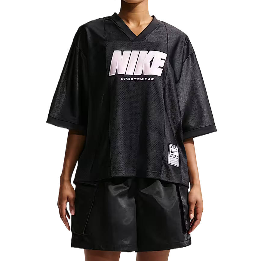 Nike Nike Sportswear T Shirts Women's Black/Black V Neck