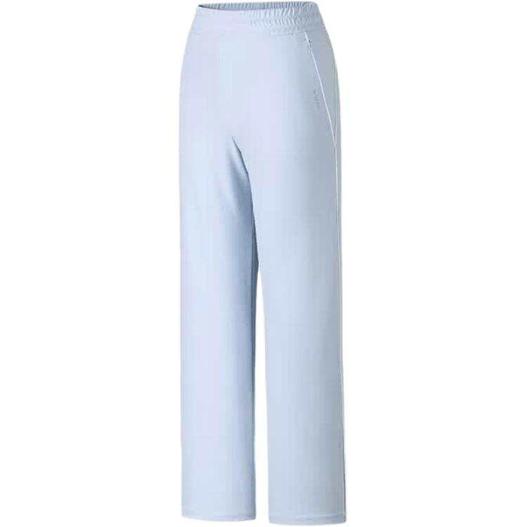 ANTA Variety Training Collection Knitted Sweatpants Women's Moonlight Ice Blue Moderate Straight Fit Pants