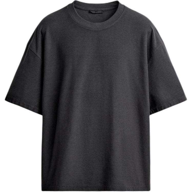 ZARA T Shirts Men's Deep Anthracite Crew Neck