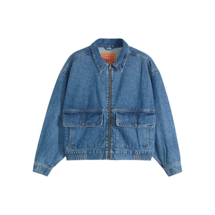 Levis Levis Denim Jackets Men's Blue Lapel Moderate Straight Fit