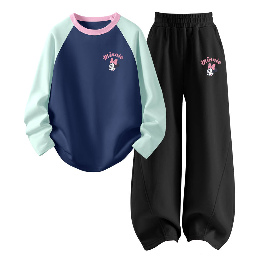 Disney Kids Casual Sportswear Crew Neck Thin Stretch Breathable