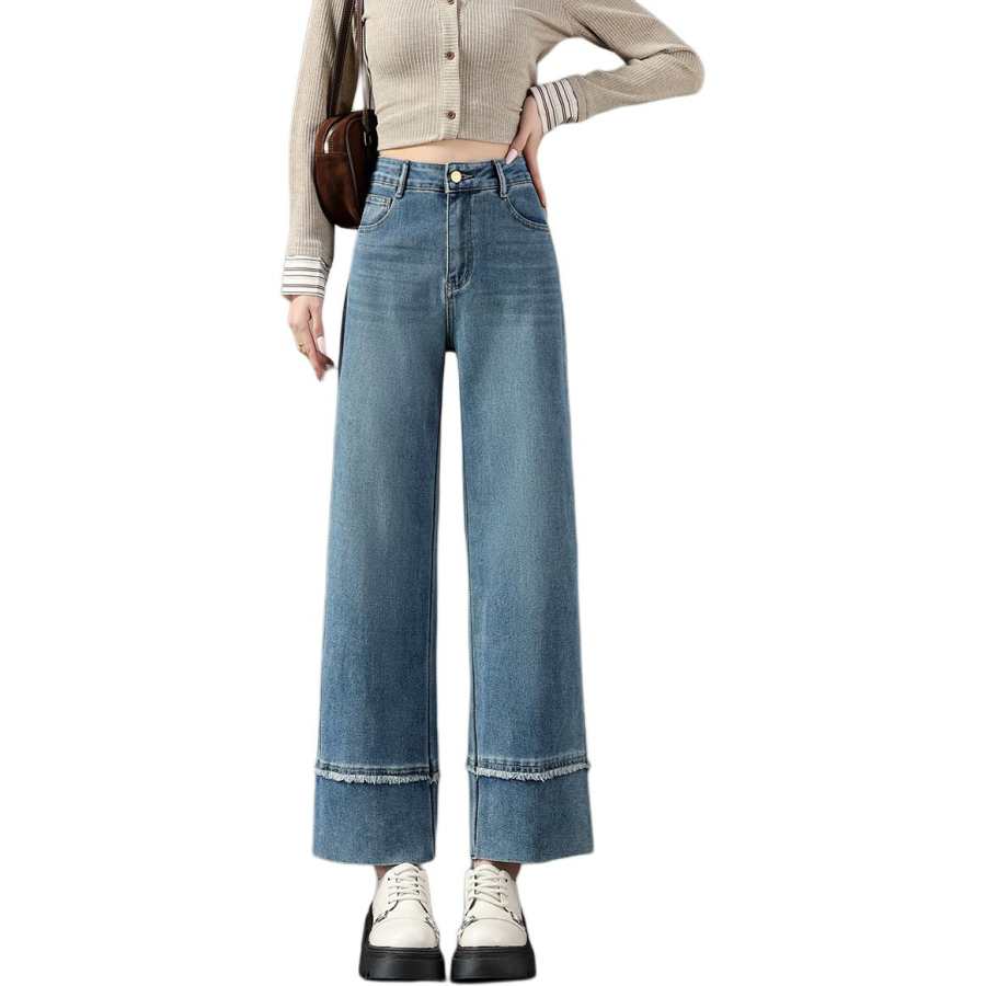 Tonlion Jeans Women's Medium Blue Moderate Straight Fit Pants