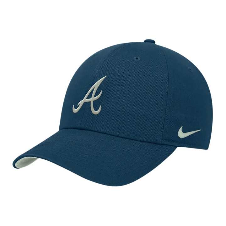 Nike Nike Embroidery Letter Cotton Baseball Caps Unisex Blue