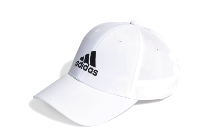 Adidas Adidas Recycled Polyester Plain Weave Fabric Baseball Caps Unisex White