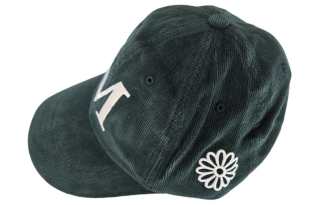 MARDI MERCREDI Cotton Baseball Caps Women's Dark Green/Brown