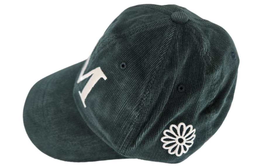 MARDI MERCREDI Cotton Baseball Caps Women's Dark Green/Brown