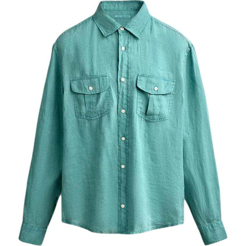 ZARA ZARA Shirts Men's Turquoise Moderate