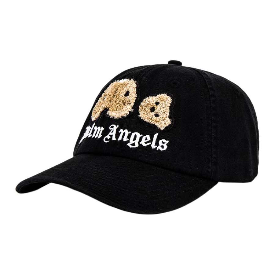 PALM ANGELS Cotton Baseball Caps Men's Black