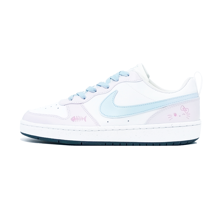 Nike Nike Court Borough Skateboard Shoes Unisex Low Top Light Pink/Light Blue/White