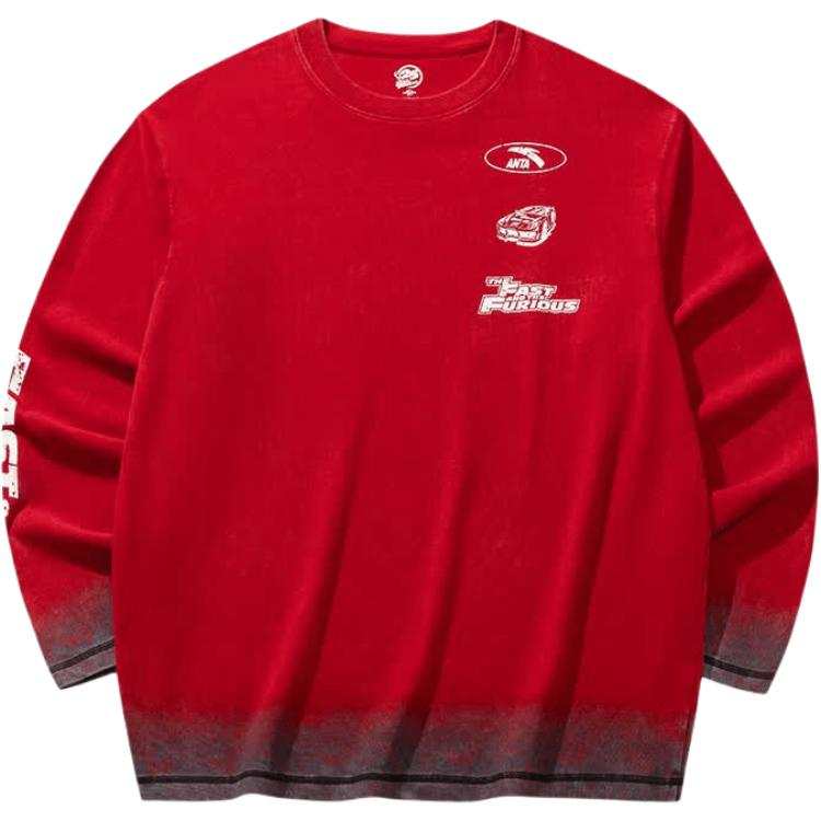 ANTA Life Collection T Shirts Unisex Blazing Red Crew Neck Moderate Straight Fit
