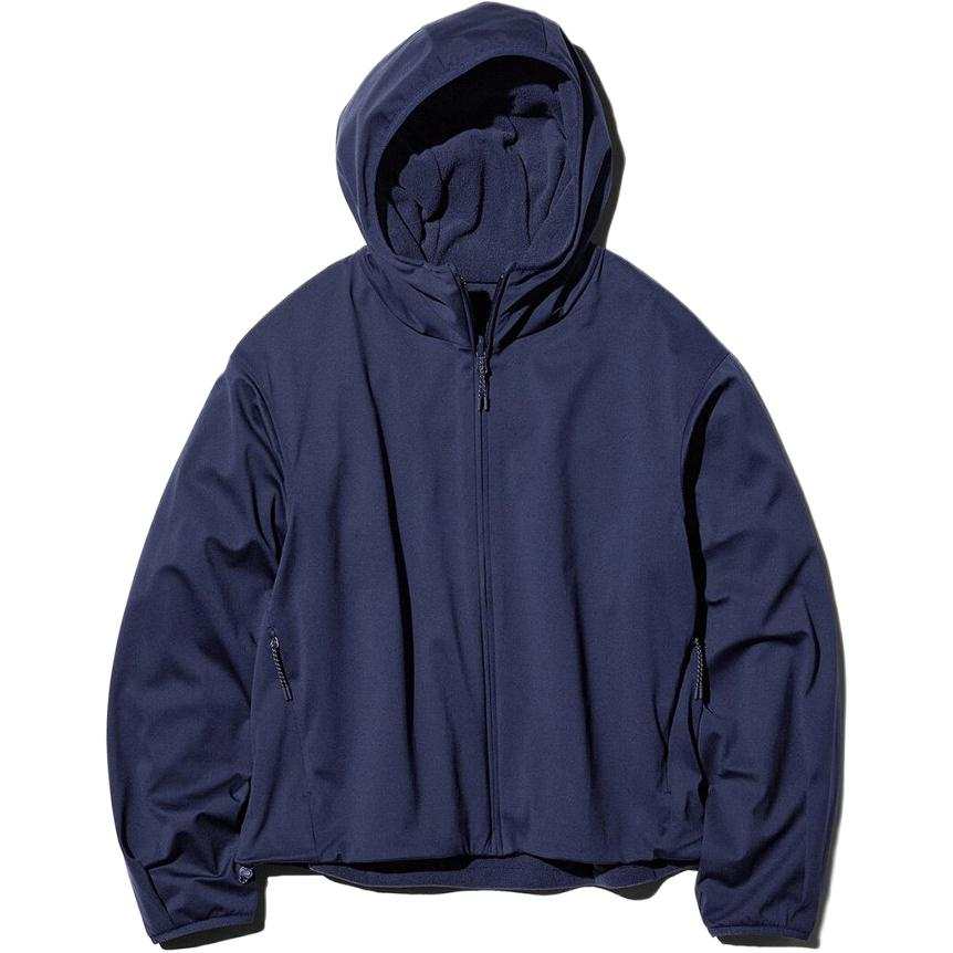 UNIQLO FW26 Jackets Women's Navy Blue Hooded Non Detachable Moderate