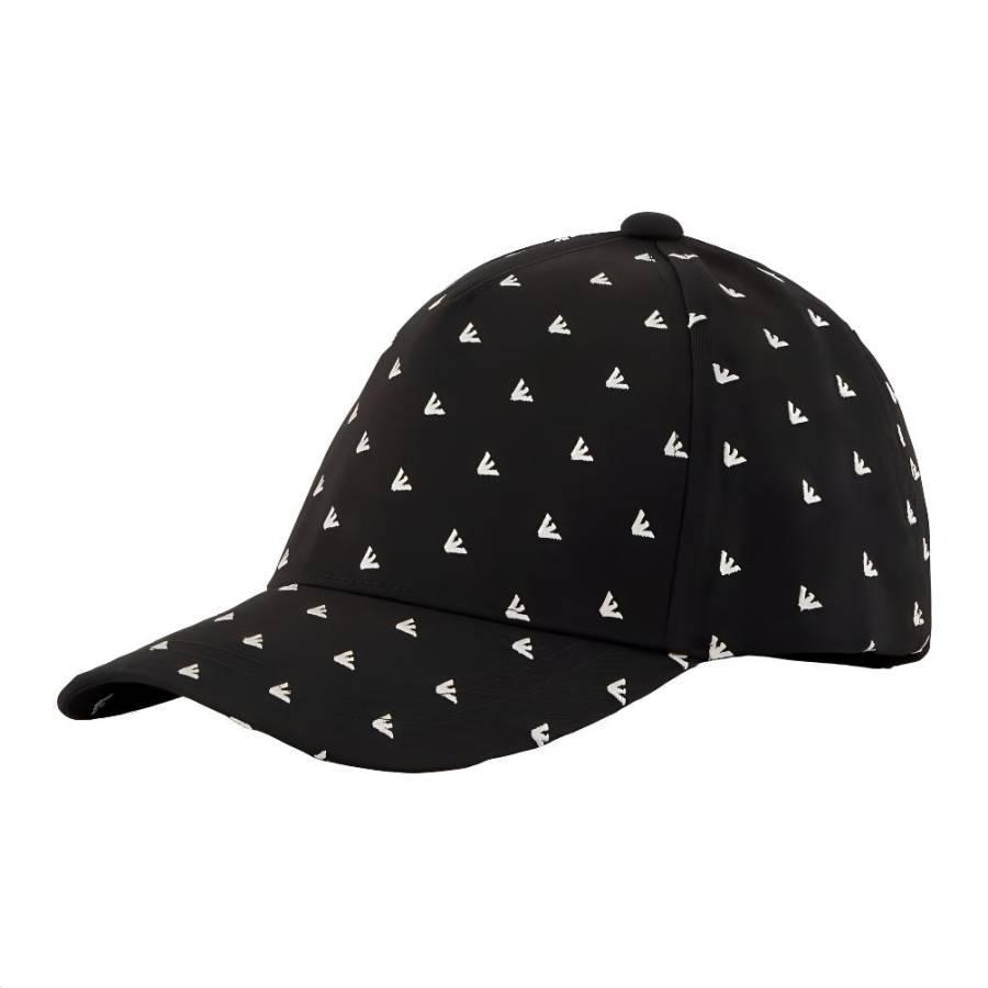EMPORIO ARMANI Cotton Baseball Caps Men's Black