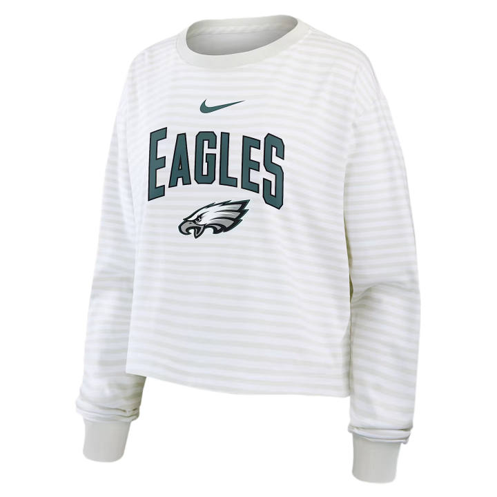 Nike Nike T Shirts Women's White/Gray Crew Neck Moderate