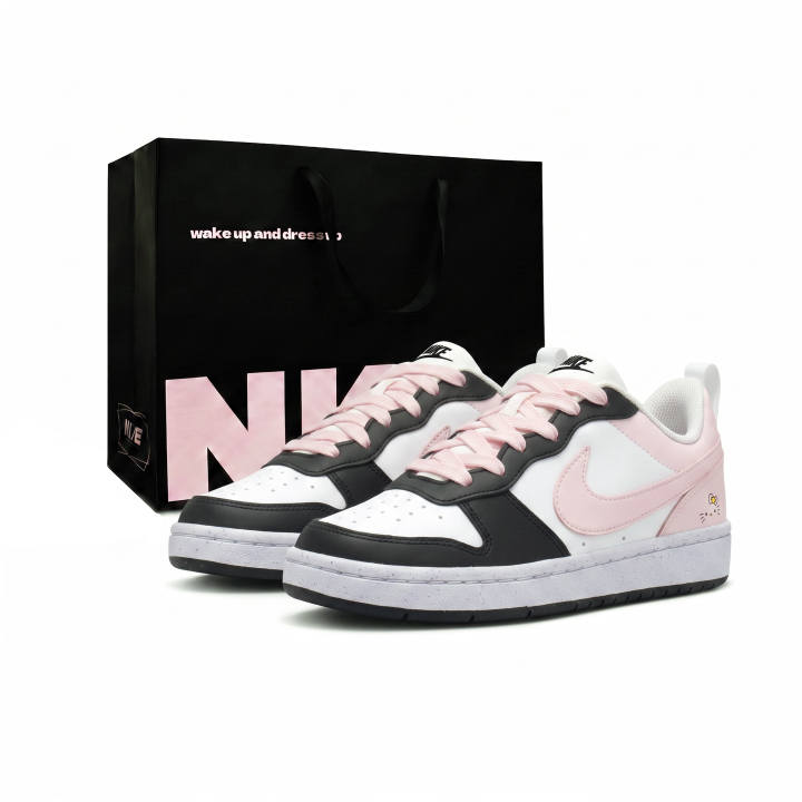 Nike Nike Court Borough Skateboard Shoes Unisex Low Top Pink