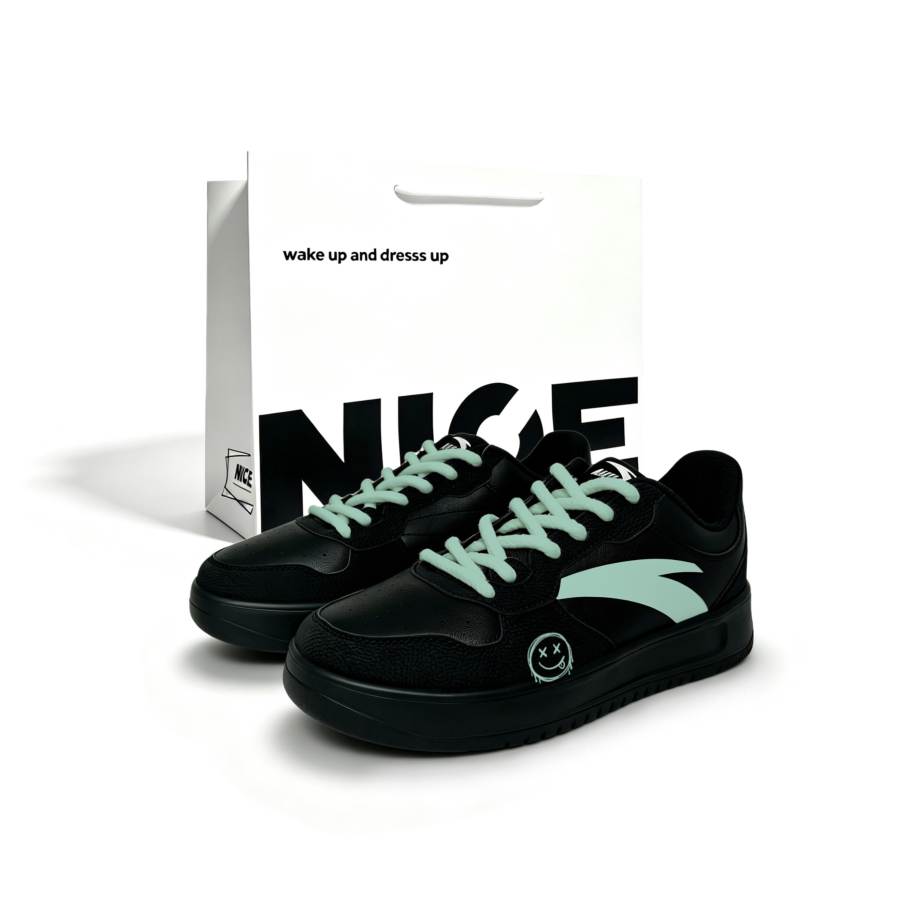 ANTA Easy Skateboard Shoes Men's Low Top Green