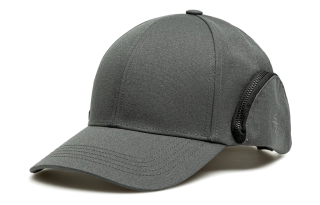 Y-3 Y 3 Metal Recycled Polyester Baseball Caps Unisex Dark Gray