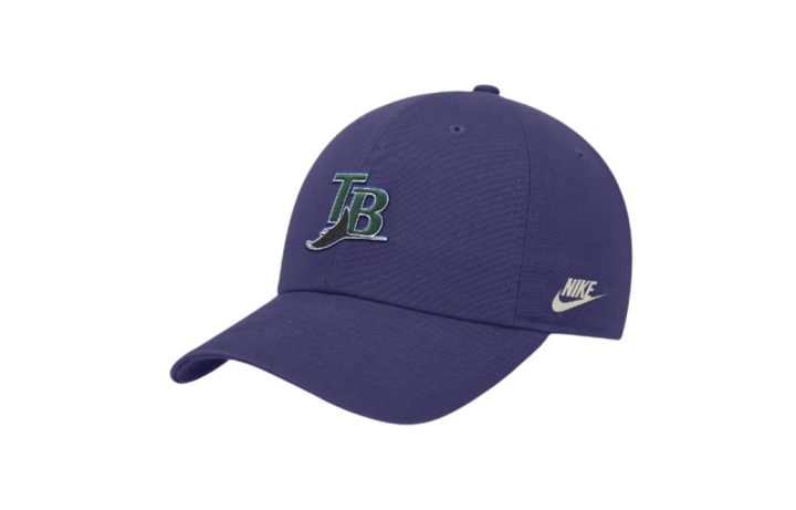 Nike Nike Embroidery Print Cotton Baseball Caps Men's Purple