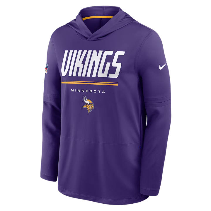 Nike Nike NFL Sweatshirts Men's Purple Hooded Non Detachable Moderate