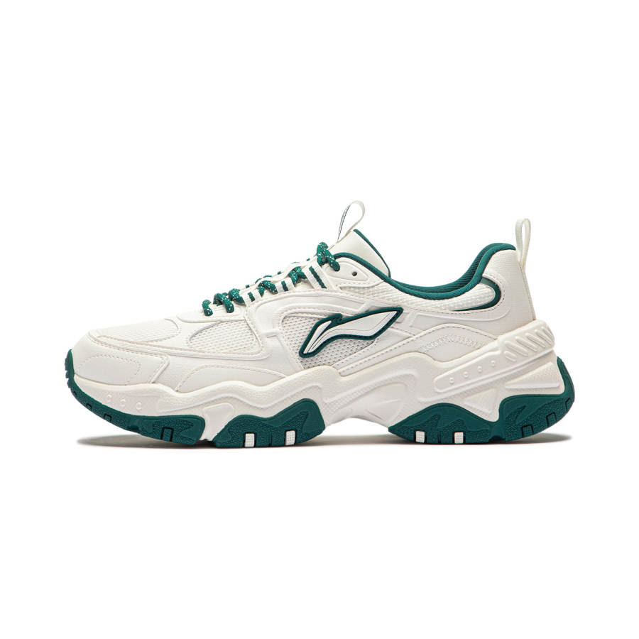 Li-Ning Li Ning Brown Sugar Casual Shoes Men's Low Top Mist White