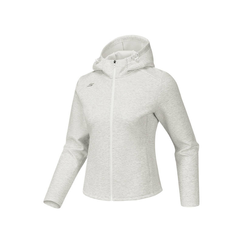 Skechers Jackets Women's Light Heather Gray 0248 Hooded Non Detachable Moderate