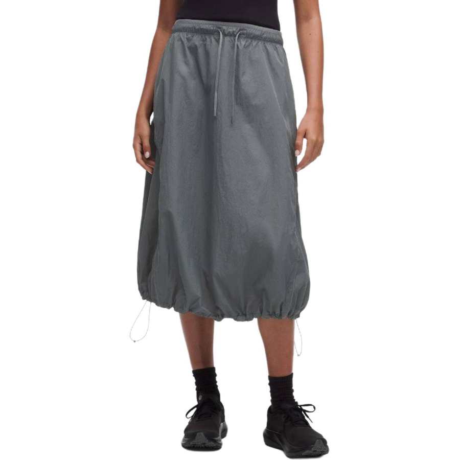 Lululemon Casual Long Skirts Women's Agate Gray/ONGE Moderate Midi Skirt