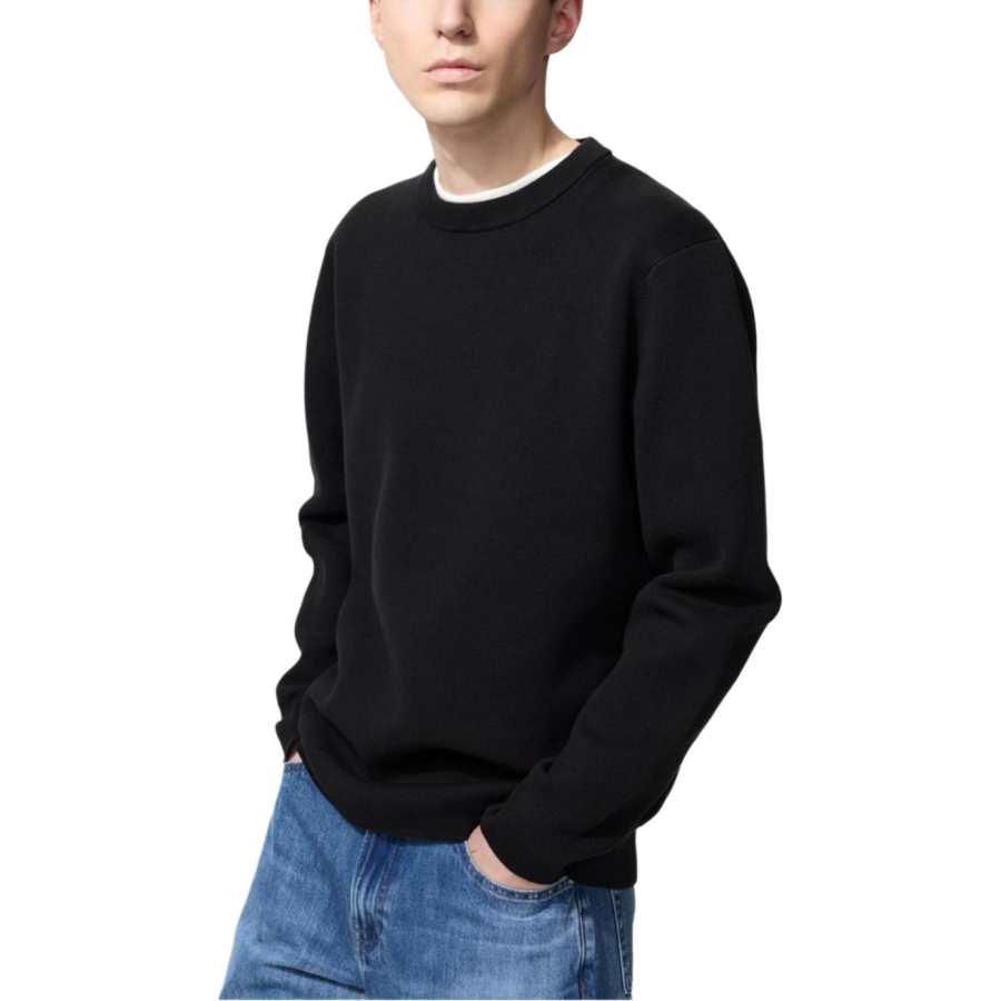 UNIQLO FW26 Knitwear Unisex Black Crew Neck Moderate Other