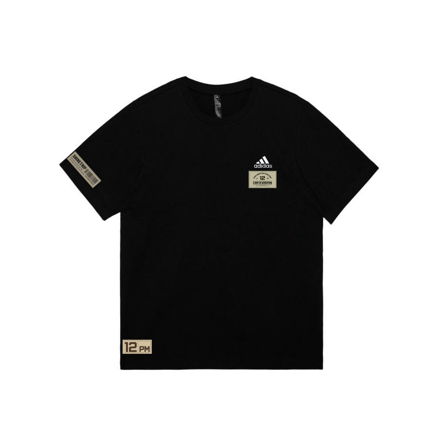 Adidas Adidas MUST HAVES T Shirts Unisex Black Crew Neck Moderate Straight Fit