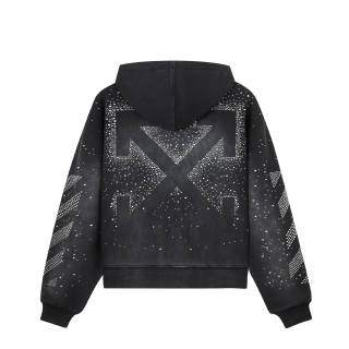 OFF-WHITE OFF WHITE Sweatshirts Unisex Hooded Non Detachable Moderate