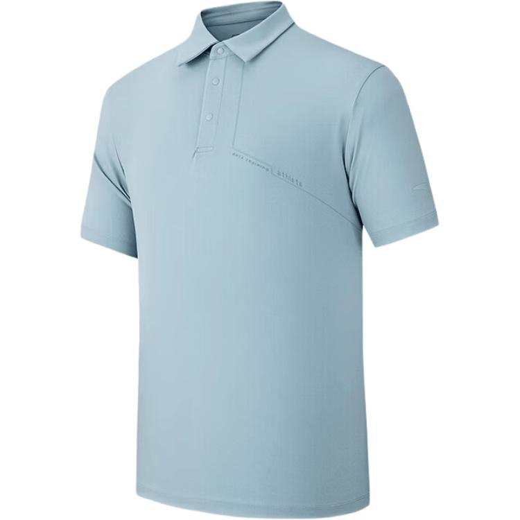 ANTA Variety Training Collection Polo Shirts Men's Qinglang Blue Polo Collar Moderate Straight Fit
