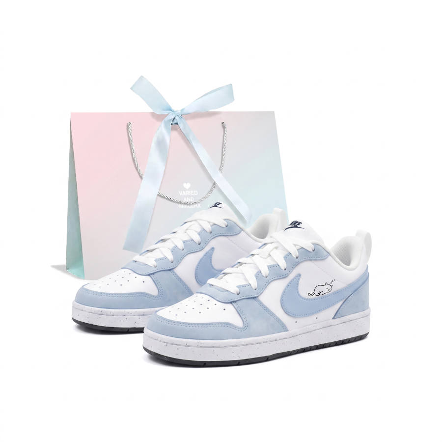 Nike Nike Court Borough Skateboard Shoes Unisex Low Top Blue