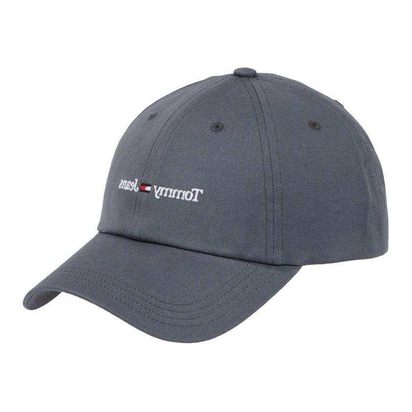 Tommy Hilfiger Organic Cotton Baseball Caps Men's Gray