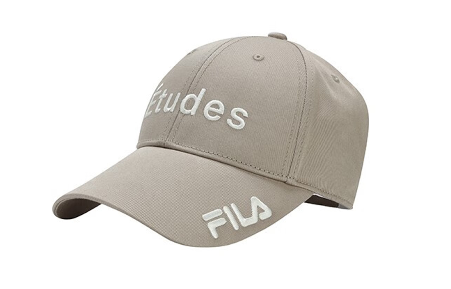 FILA Cotton, Polyester Baseball Caps Unisex Taupe Gray
