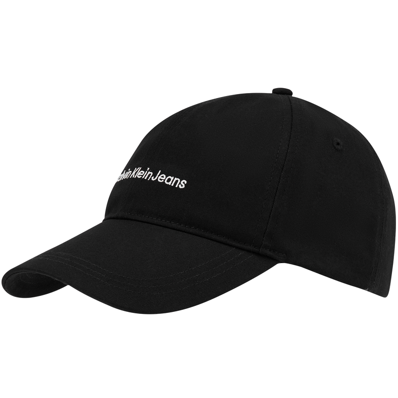 CALVIN KLEIN Cotton Baseball Caps Unisex Space Black