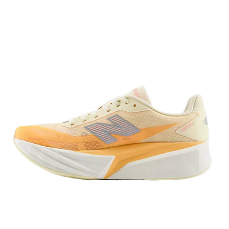 New Balance New Balance FuelCell Rebel V5 Running Shoes Women's Low Top Ecru/Orange Yellow