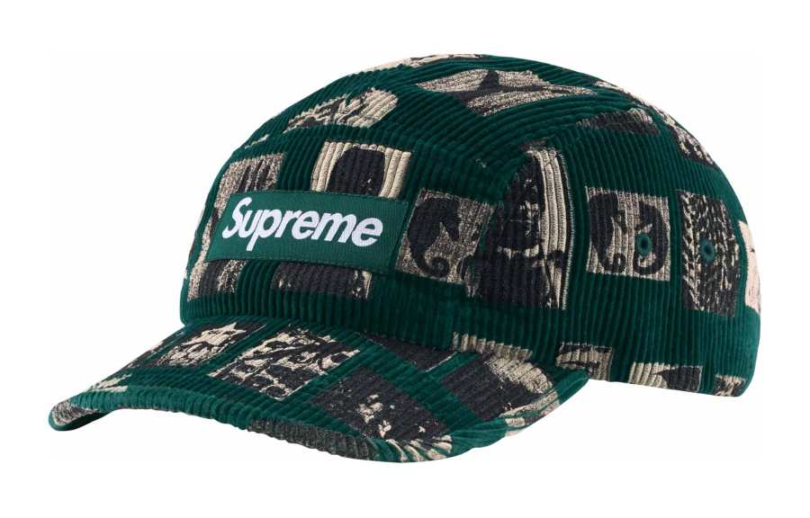 Supreme Supreme 100% Cotton Corduroy Baseball Caps Unisex Green