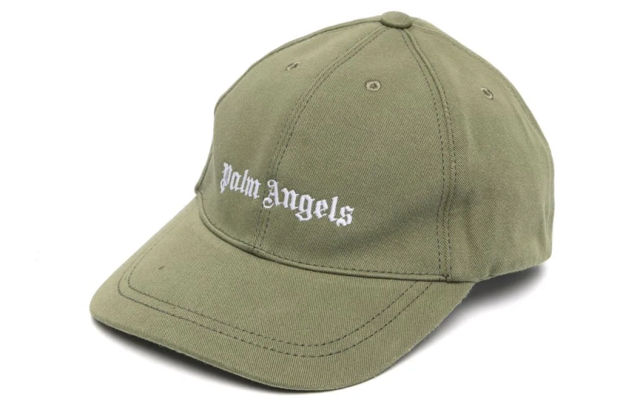 PALM ANGELS Kids Logo-embroidered Cotton Baseball Cap