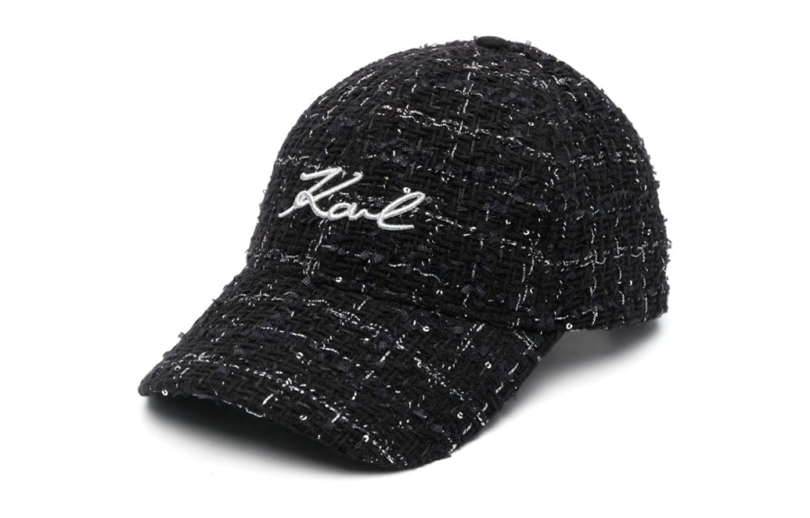 KARL LAGERFELD / Karl Lagerfeld Jeans K/Signature Bouclé Baseball Cap