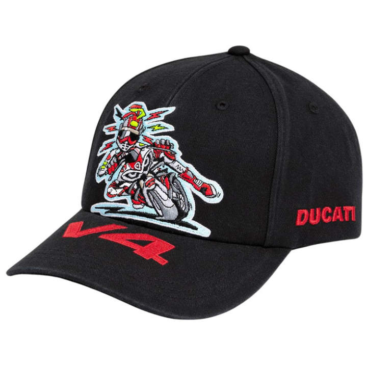 Supreme Supreme SS24 WEEK 16 Supreme®/DUCATI® 6-PANEL HAT Cotton Peaked Cap Unisex Couple Style Black