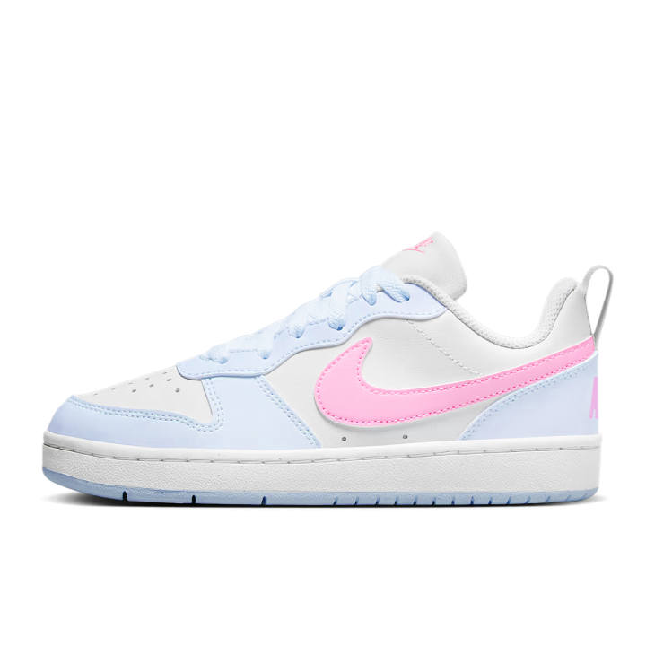 Nike Nike Court Borough Abrasion Resistant Low top Skateboard Shoes Women's Blue Pink