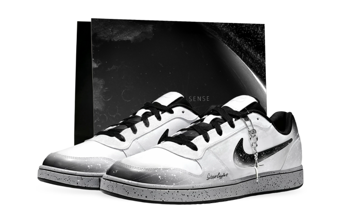 Nike Nike EBERNON Skateboard Shoes Unisex Low Top White/Black