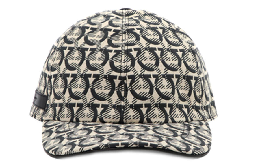 Ferragamo Ferragamo Interlocking Gancini Print Baseball Cap