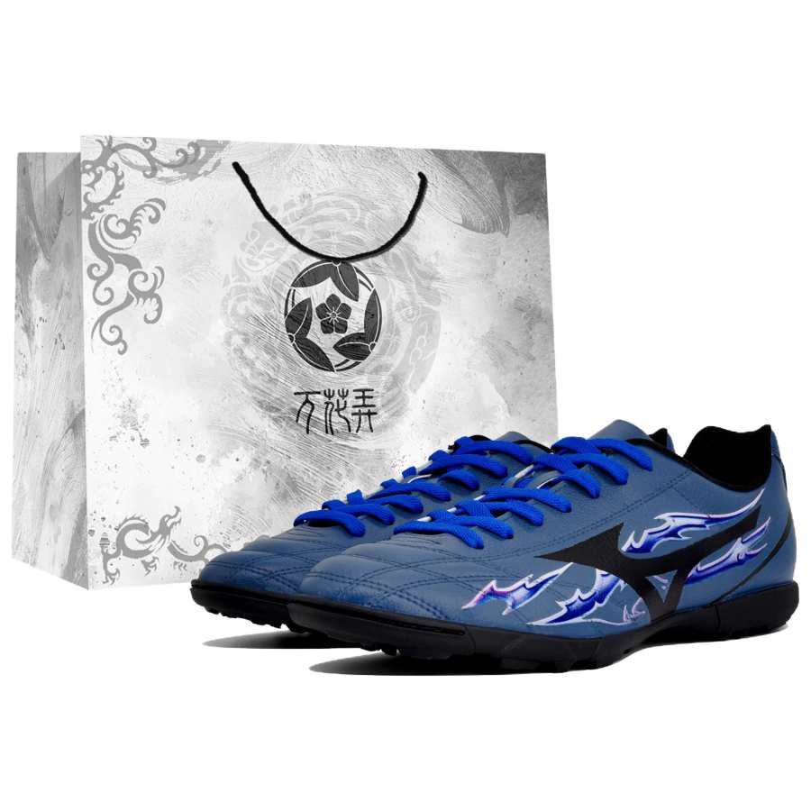 Mizuno Folgado Abrasion Resistant Slip Resistant Soccer Shoes Men's Blue Purple