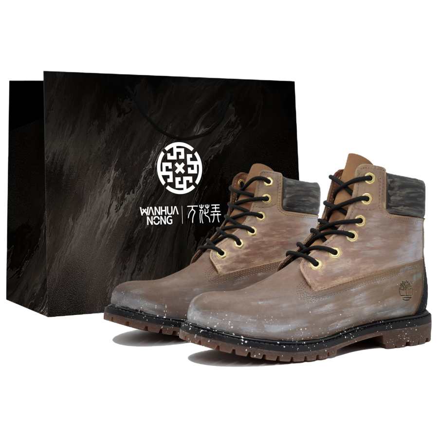 Timberland PREMIUM Top Grain Cow Leather Thermal Waterproof Cushioning Slip Resistant Short Outdoor Boots Women's Brown